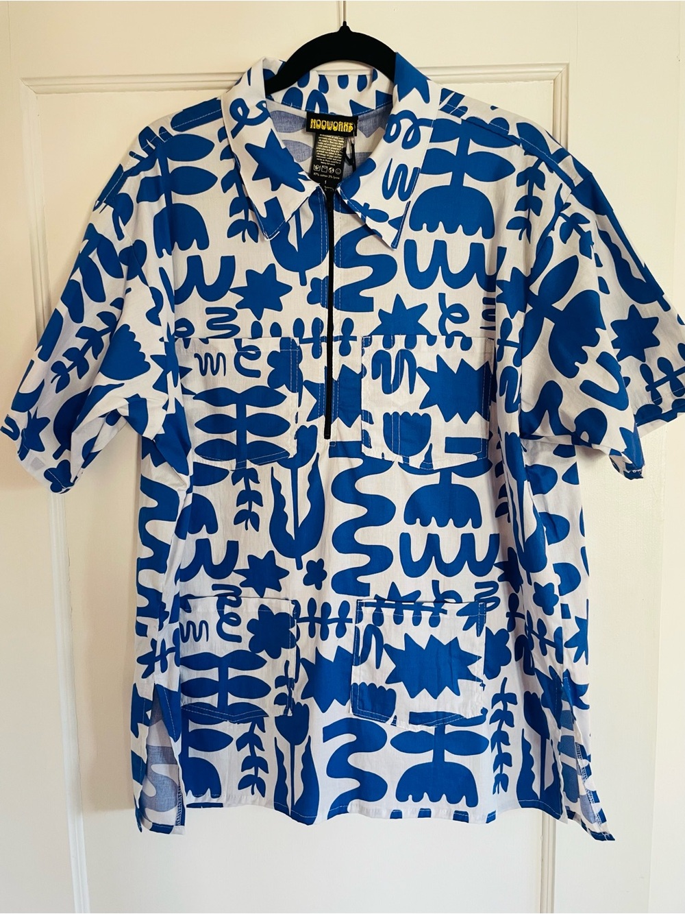 NWT NOOWORKS Dutch Garden Oversized Utility shirt